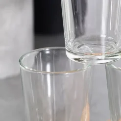 Dryckesburk med kran och guldfärgat stativ 5,5 l + 12 glas 200 ml