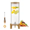 Dryckesdispenser 13L, Fester Glasdispenser, inkluderar Stativ, Idealisk för Hem och Evenemang