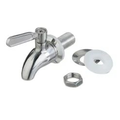 Dryckesdispenser set, 25x15x22 cm, Klar, Silver