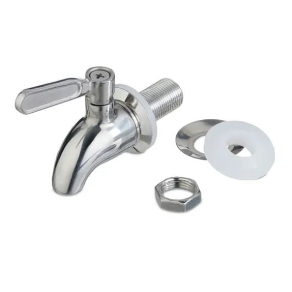 Dryckesdispenser set, 25x15x22 cm, Klar, Silver