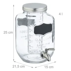 Dryckesdispenser, 25x15x21.5 cm, Klar