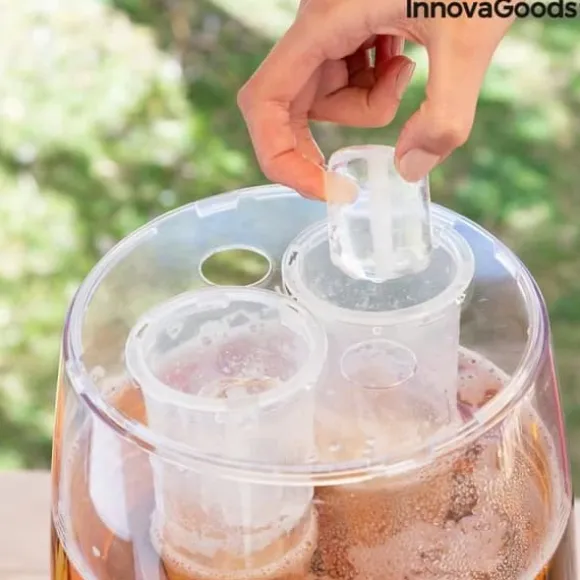Dryckesdistributör - InnovaGoods - Freer - Kylare - 2 Isbehållare - Perfekt för Fester