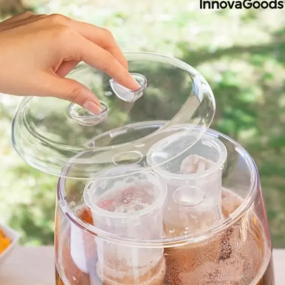 Dryckesdistributör - InnovaGoods - Freer - Kylare - 2 Isbehållare - Perfekt för Fester