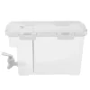 Dryck- och vattendispenser - Dubbeltank 3,5 l - Kran & avdelare - För kylskåp - Vit