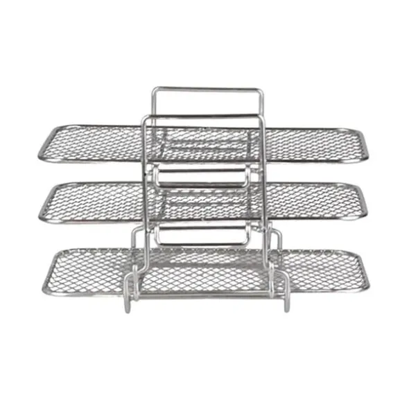 Dual Air Fryer Rack kompatibel för Ninja Multi Layered Dehydrator Racks 304 rostfritt stål Dual Air Fryer Stativ Stativ Air Fryer Tillbehör