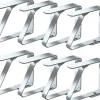 8 dukhållare - rostfritt stål, silverfärgade - 4 cm
