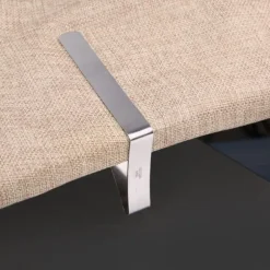 Dukklämmor i rostfritt stål - Set med 4, halksäkra bordshållare (5*4 cm)