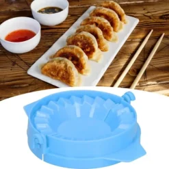 Dumplingform Hushållsmanuell Dumpling Maker Tillverkningsenhet Köksredskap Blå