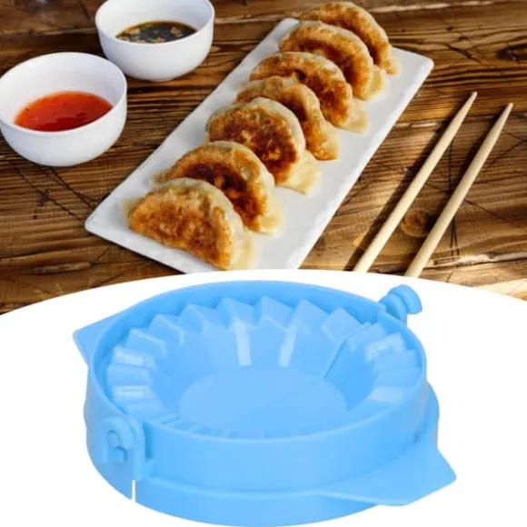 Dumplingform Hushållsmanuell Dumpling Maker Tillverkningsenhet Köksredskap Blå