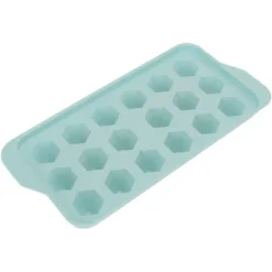 Easy Deforming Ice Cube-bricka - Livsmedelsklassad PP-iskubform med lock - Söt iskubbricka för kylskåp - Diamond 18 Grids Blue