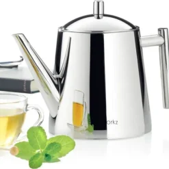 Easyworkz 1500 ml thé med avtagbar infuser i rostfritt stål