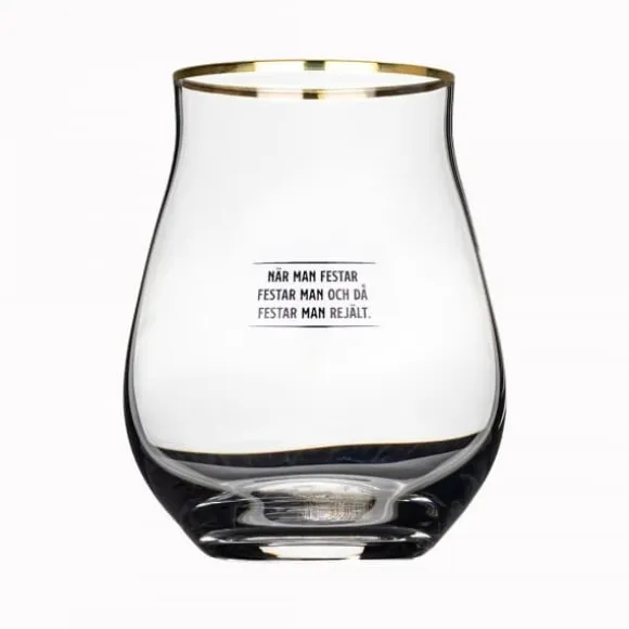 Edward Blom Whiskyglas No:1 När man festar - Edward Blom