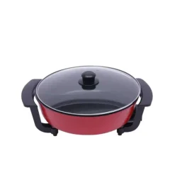 Elektrisk Gryta, 6L Kapacitet, Justerbara Temperaturinställningar,Röd
