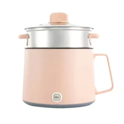 Elektrisk Hot Pot, Dubbel Effektinställning, Mångsidig Matlagning,Rosa