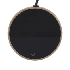 Elektrisk kaffekoppsvärmare för kontorshem - träkorndesign (EU-kontakt)
