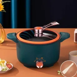 Elektrisk kokkärl Multifunktionell nudlar spis Stor kapacitet Hot Pot Anti Stick Stekpanna