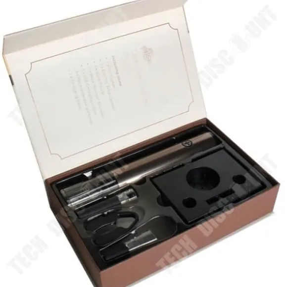 Elektrisk korköppnare - TD® - Automatisk med induktion - Svart - Långsam design - 24,2 cm