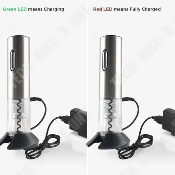 Elektrisk korkskruv - TD® - Modern - Uppladdningsbar - Vit - Tyst < 75 dB