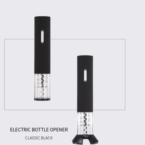 Elektrisk korkskruv - TECH DISCOUNT - Svart - Modernt design - 2 delar