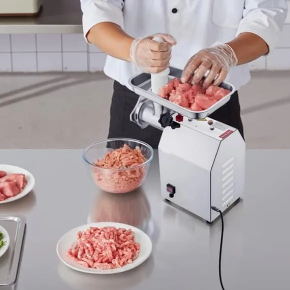 Elektrisk Köttkvarn, Kommersiell Modell, 9,2 Lbs/Min, Korvfyllare för Kök