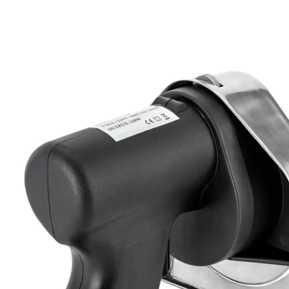 Elektrisk köttskivare - Skärmaskin - Tjockleksjustering 0–10 mm - Rostfritt stålblad - Ergonomiskt handtag - Lätt att rengöra