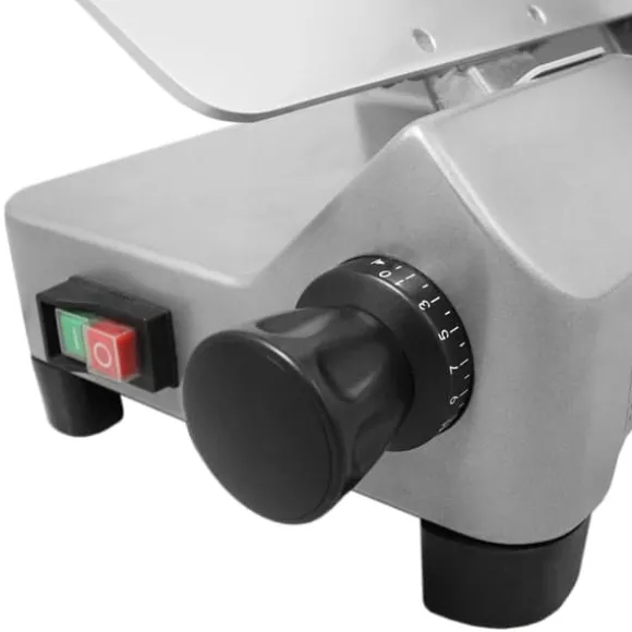 Elektrisk Köttskärare 25 cm Charkuteri Justerbar Skivtjocklek: 1 mm-25 mm | MonsterShop