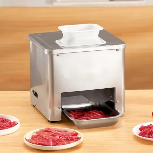 Elektrisk Köttskärare 550W, Kommersiell Skärmaskin, Kraftfull & Effektiv, Ideal för Köttbearbetning