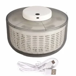 Elektrisk salladssnurra - 500 rpm, 6 000 ml kapacitet - tvättmaskin för köksfrukt för kök