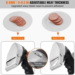 Elektrisk shawarmakniv, Turkisk döner kebab, köttgyroskärare med 2 blad - effektiv och praktisk!