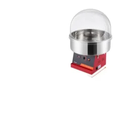 Elektrisk Sockervaddsmaskin, 1000W Effekt, 3,5 Ounce Kapacitet,Röd med lock