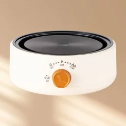 Elektrisk tespis Multifunktionell Mini Anti Torrbränning Snabb uppvärmning Elektrisk kokplatta för kontorshem CN-kontakt 220V Beige