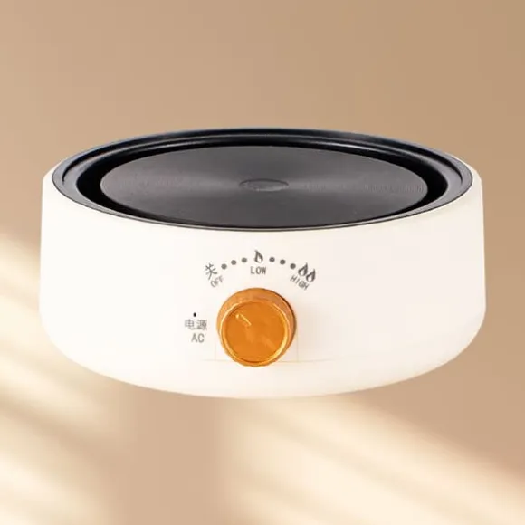 Elektrisk tespis Multifunktionell Mini Anti Torrbränning Snabb uppvärmning Elektrisk kokplatta för kontorshem CN-kontakt 220V Beige