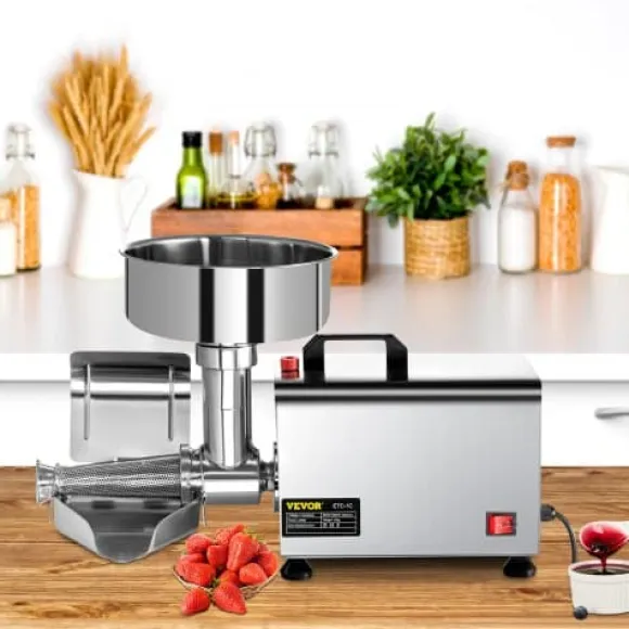 Elektrisk tomatpress, 49x23x34,5 cm, rostfritt stål
