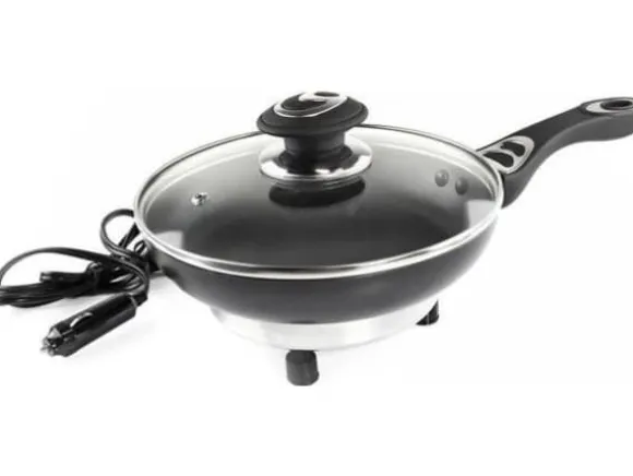 Elektrisk ugn Elektrisk stekpanna för bil tir 20 cm x 4c m 250w 24v amio-02533