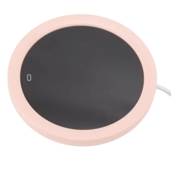 Elektrisk USB-kaffemuggvärmare för skrivbord - Rosa Mugg Värmeplatta Gravity Switch 55°C