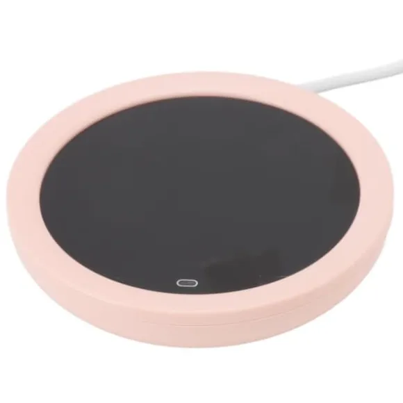 Elektrisk USB-kaffemuggvärmare för skrivbord - Rosa Mugg Värmeplatta Gravity Switch 55°C