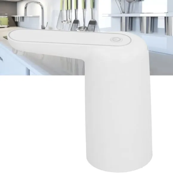 Elektrisk Vattendispenser med Ftunn USB-laddning Automatisk Dricksfontän Vattenpump Vit