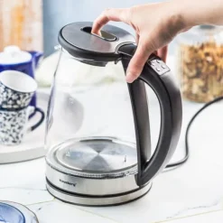 Elektrisk vattenkokare med temperaturkontroll, glas, 1,8L, KLAUSBERG KB-7887