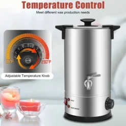Elektrisk Vaxsmältare 10L, Snabb Uppvärmning, Precise Temperaturkontroll,Ja