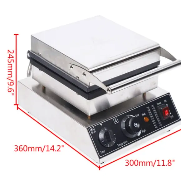 Elektrisk Våffeljärn, 1500W Effekt, Non-Stick Beläggning,2