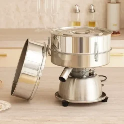 Elektrisk vibrerande siktmaskin, 40+60 Mesh, Automatisk sifter, shaker, hög effektivitet, justerbar hastighet