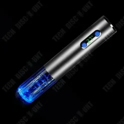 Elektrisk vinöppnare - TD® - Silver - Digital display - USB uppladdningsbar - Rostfritt stål