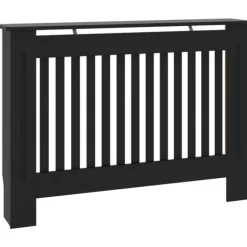 Elementskydd svart 112x19x81,5 cm MDF