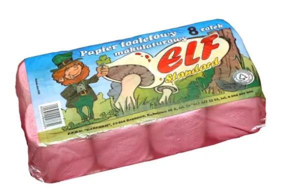 ELF färgat toalettpapper 8 rullar
