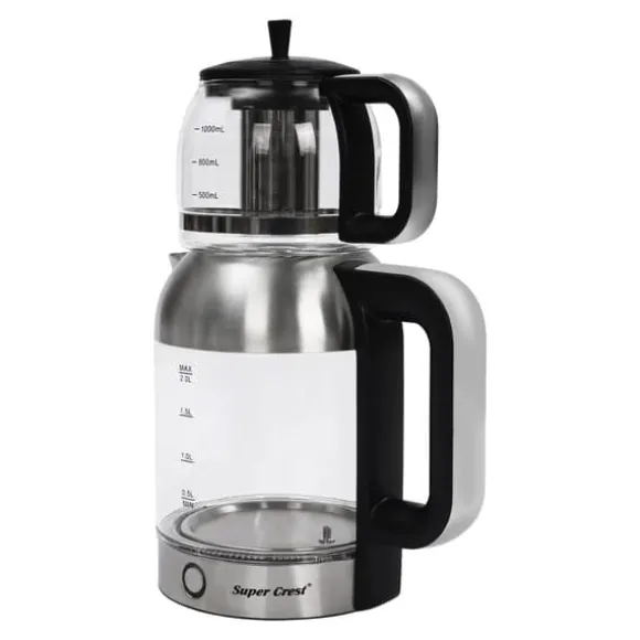 Elkanna, 1L & 2L kapacitet, dubbla temperaturalternativ, modern design,3.0L, Klar