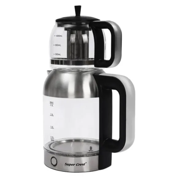 Elkanna, 1L & 2L kapacitet, dubbla temperaturalternativ, modern design,3.0L, Klar