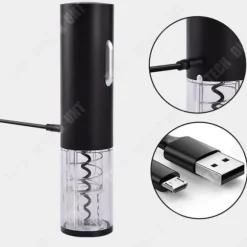 Elkorkskruv - TD® - RL-WO36S - Plast - USB-laddning - Röda lampor