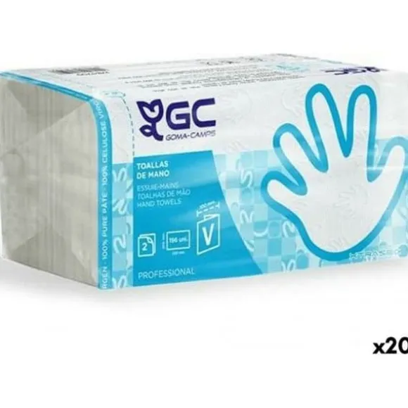 Engångservett Gc Xtrasec C3920 Vit 196 Delar 20 Enheter
