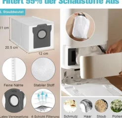 Ersättningskit Kompatibelt med Xiaomi Mova E30 Ultra/X30 Ultra Tillbehörsset för Optimal Rengöring