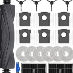 Ersättningstillbehörssats för Dreame L10s Pro, 6 dammpåsar, 6 moppdynor, 1 huvudborste, 4 sidoborstar, 2 filter